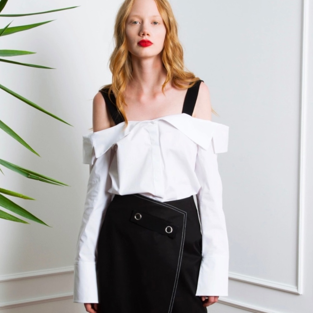 Mirimalist Off Shoulder White Blouse | NWT